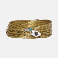 Gold Multiple Tour Fish Wrap Bracelet