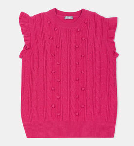 جيليه من التريكو المحبوك للفتيات الصغيرات