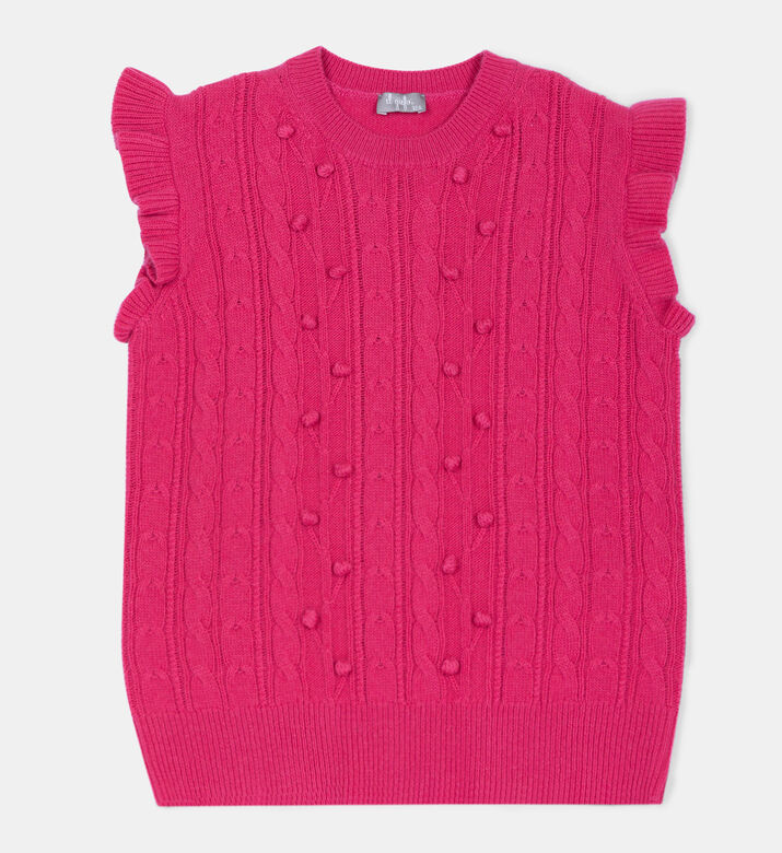 Junior Girl Tricot-knit Gilet