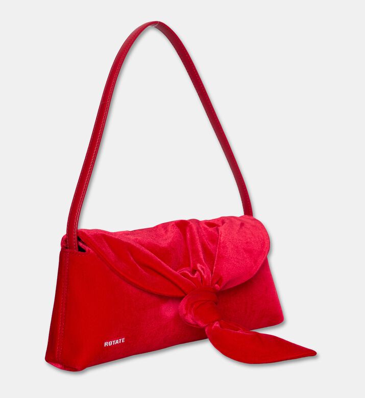 Rotate Velvet Knot-detail Handbag, Packshot View