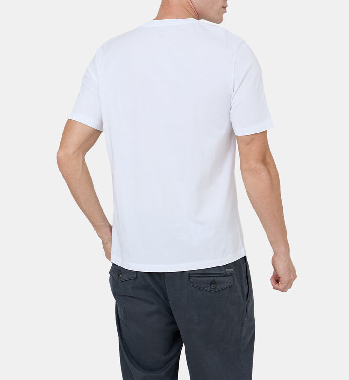 تيشيرت قطن بأكمام قصيرة بشعار العلامة