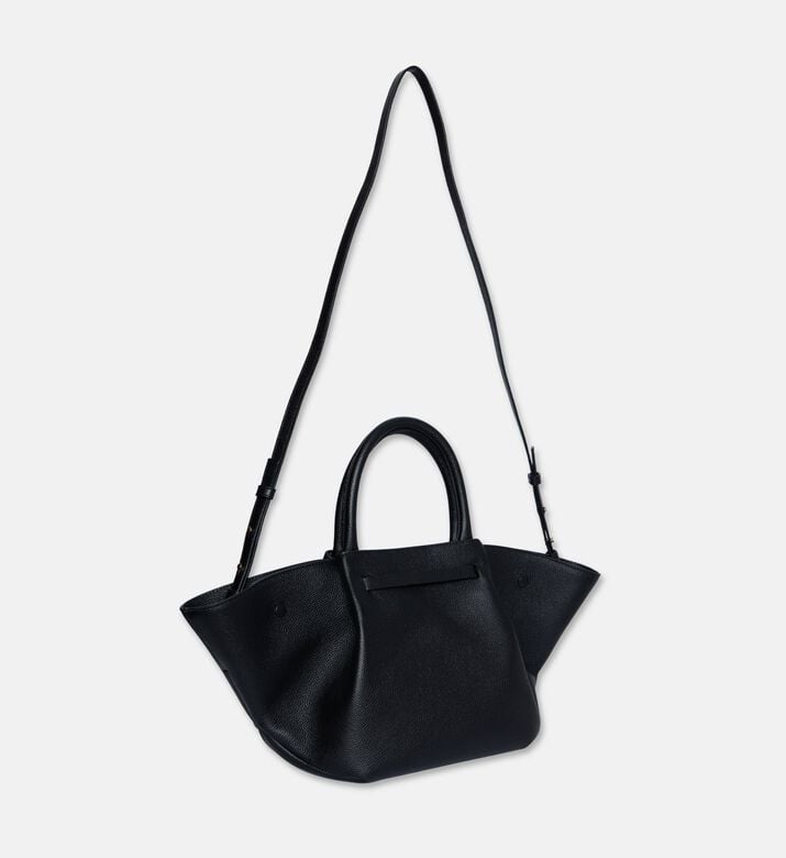 Demellier City-inspired Leather Bag, Black, Packshot View