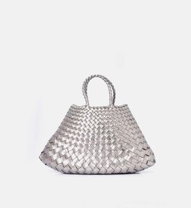 Dragon Diffusion Santa Croce Small Leather Bag, Grey, Packshot View