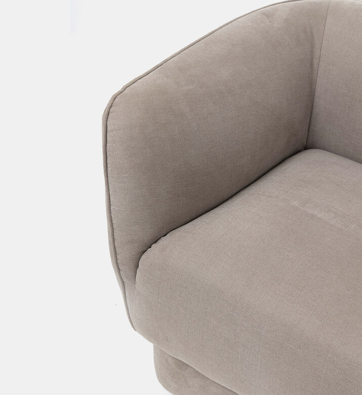 كرسي مون دوّار بذراعين بأرجل ومن معدن