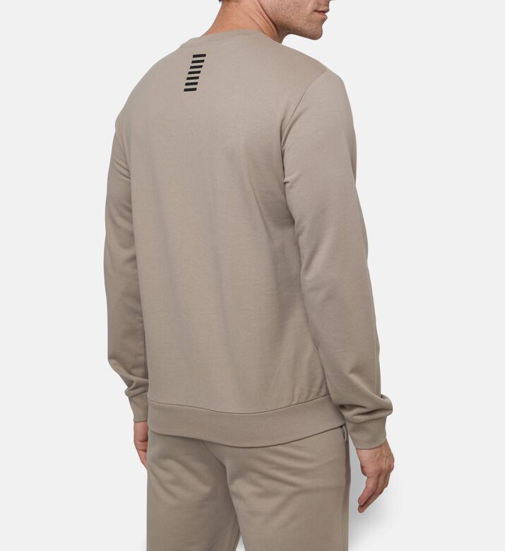 EA7 Cotton Relaxed-fit Sweatshirt, Model View