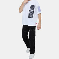 T-boxt-slits-q10 Raw-edge T-shirt