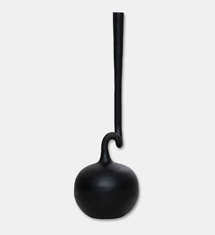 Home Deco and More Abstract Long Neck Small Vase, Black, S, Packshot View