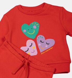 بدلة رياضية قطنية بطبعة قلوب