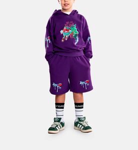 Characters Fight Printed Shorts