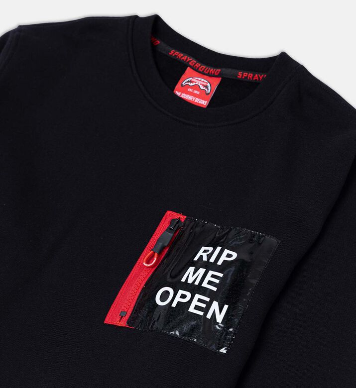 سويت شيرت بياقة دائرية ريب مي أوبن