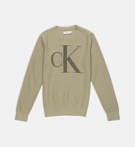 Oversized Embroidered Logo Sweater