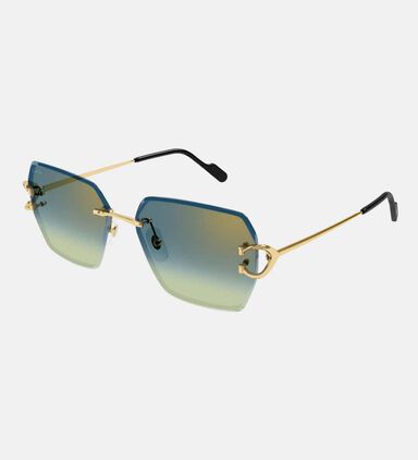 Square Rimless Sunglasses 58