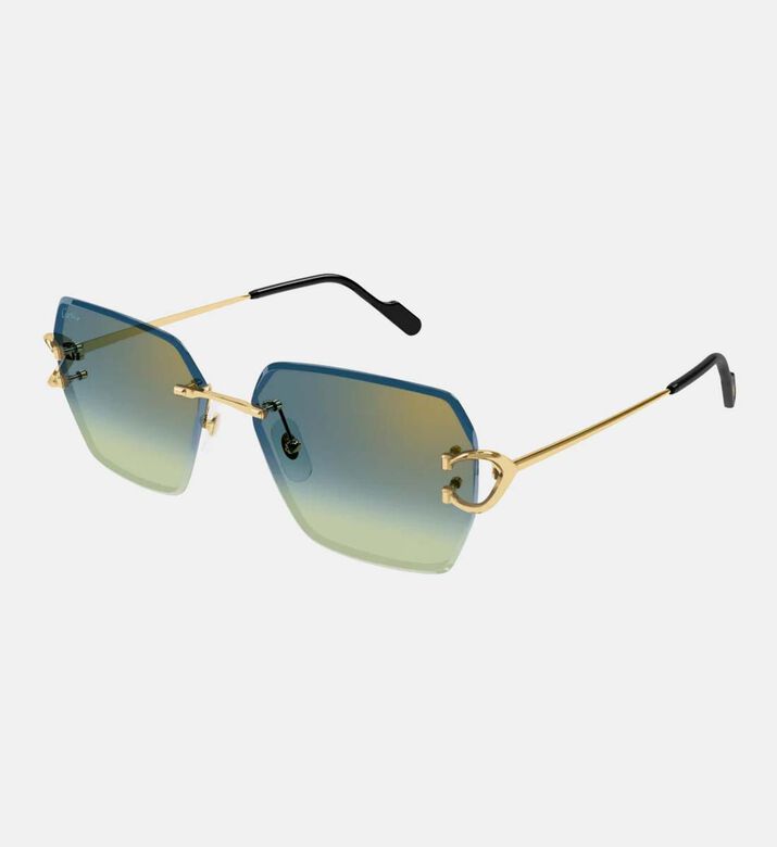 Square Rimless Sunglasses 58