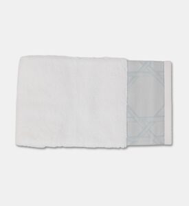 Dea Cane Bath Towel, White, 33x33-cm, Packshot View
