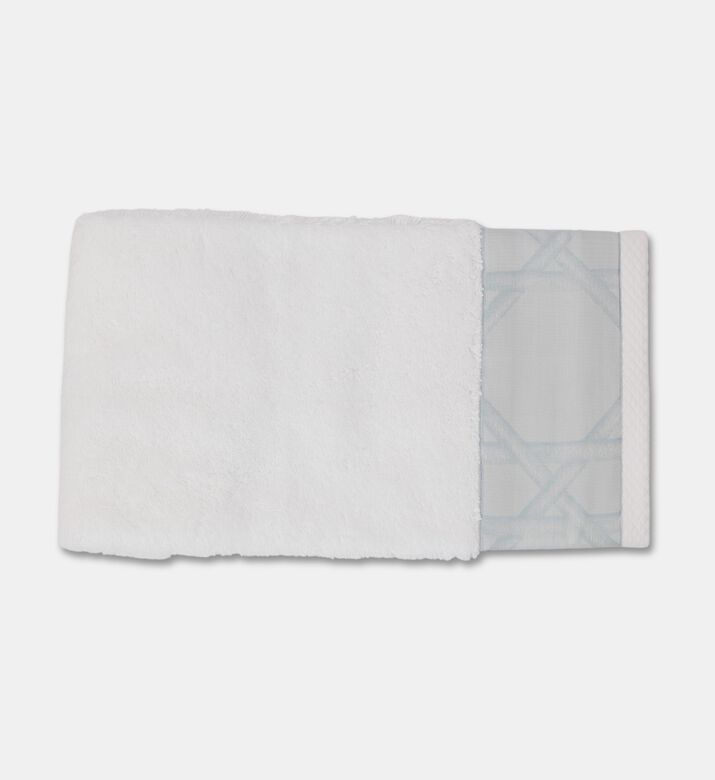 Dea Cane Bath Towel, White, 33x33-cm, Packshot View