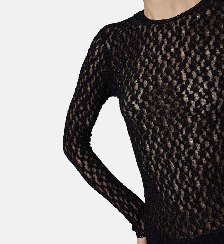 Gaelle Lace Floral-print Top
