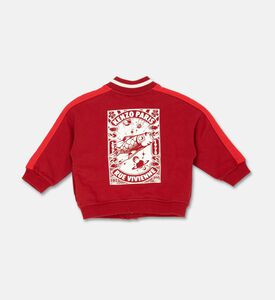 Kenzo Cotton Graphic-print Fleece Cardigan, Packshot View