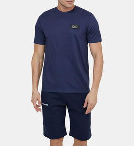 تيشيرت قطن بسلسلة لوغوهات