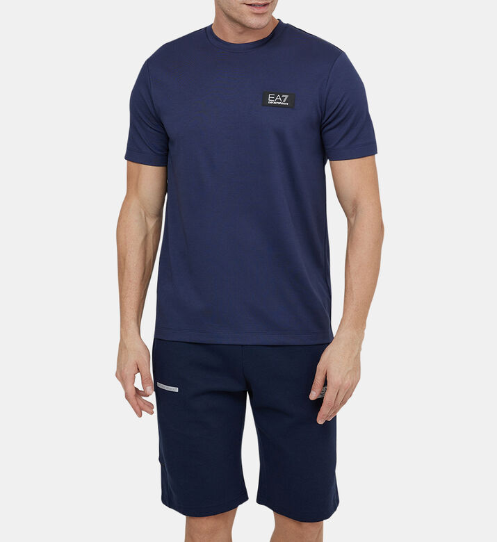 تيشيرت قطن بسلسلة لوغوهات