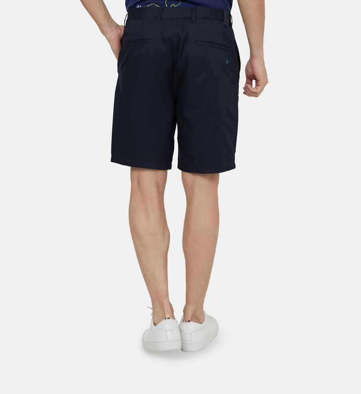 Scotch and Soda Garment-dyed Cotton Chino Shorts, Navy, 36, Model View