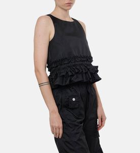 Ganni Open Back Regular-fit Top, Model View