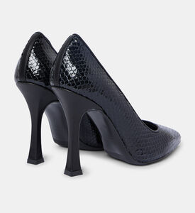 High Heel Python Leather Pumps