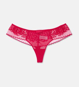 Simone Perele Floral Embroidered Elasticated Waistband Low-rise Tanga, Packshot View