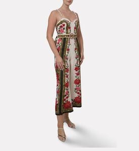 Farm Rio Wonder Wide-leg Printed Jumpsuit, Model View