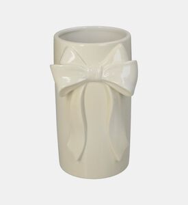 مزهرية خزفية حجرية مزينة بعقدة