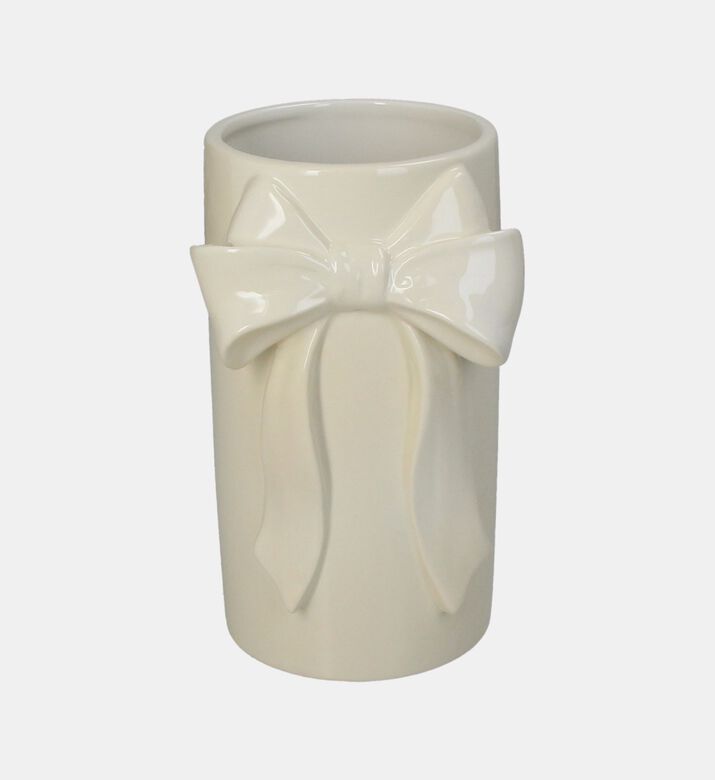 مزهرية خزفية حجرية مزينة بعقدة