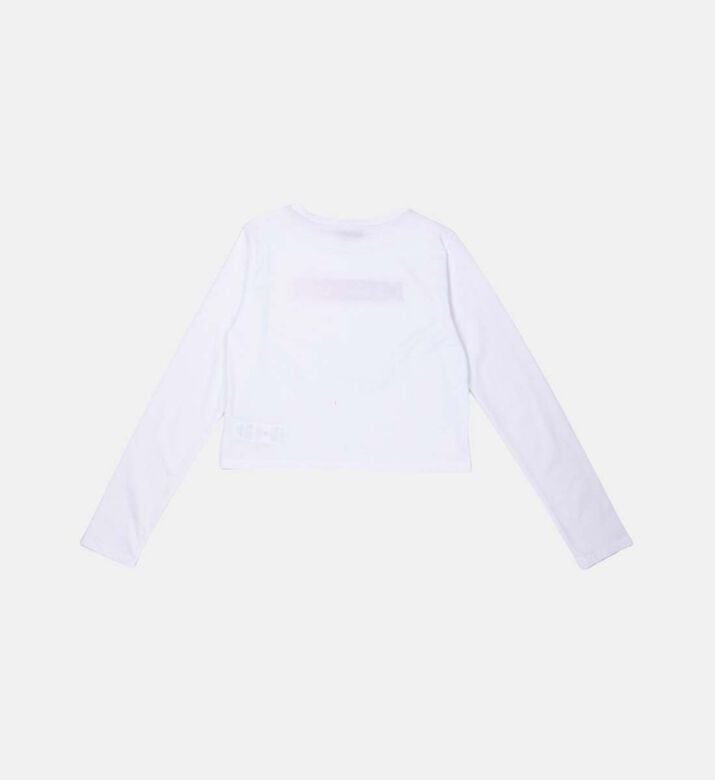 بلوزة قطنية ملونة بطبعة الشعار بلوزة قطنية ملونة بطبعة الشعار