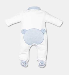 My First Collection Rompersuit Teddy, Azure, 3m, Packshot View