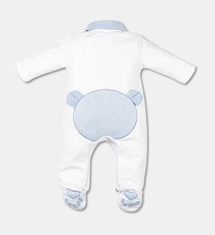 My First Collection Rompersuit Teddy, Azure, 3m, Packshot View