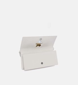 Marc Jacobs Cow Leather Flap Pocket Shoulder Bag, White, Packshot View