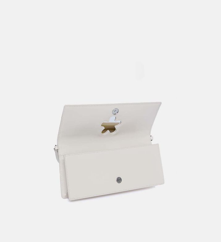 Marc Jacobs Cow Leather Flap Pocket Shoulder Bag, White, Packshot View