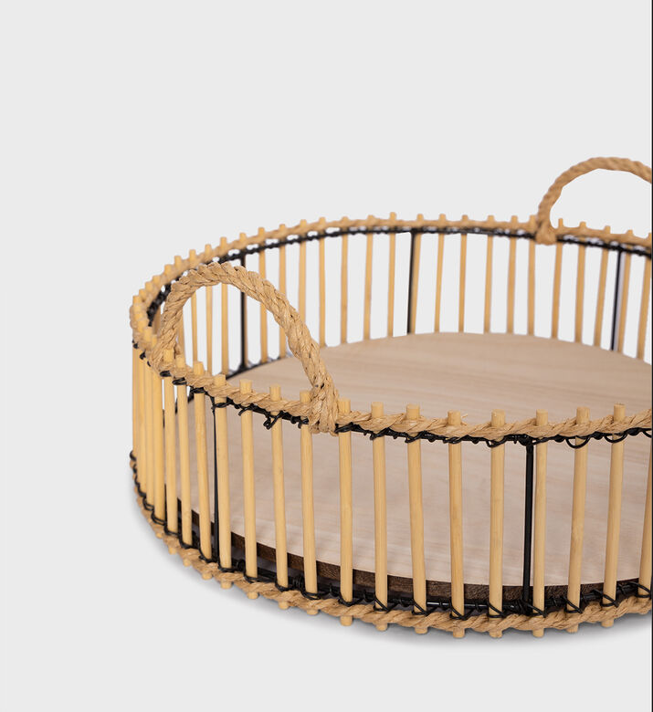 Bamboo Wood Handled Tray