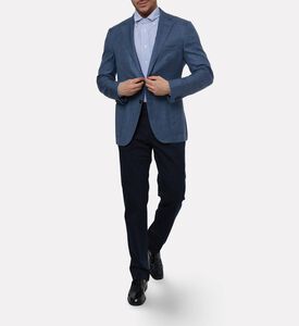 Corneliani Luxury Wool Silk Blazer, Model View