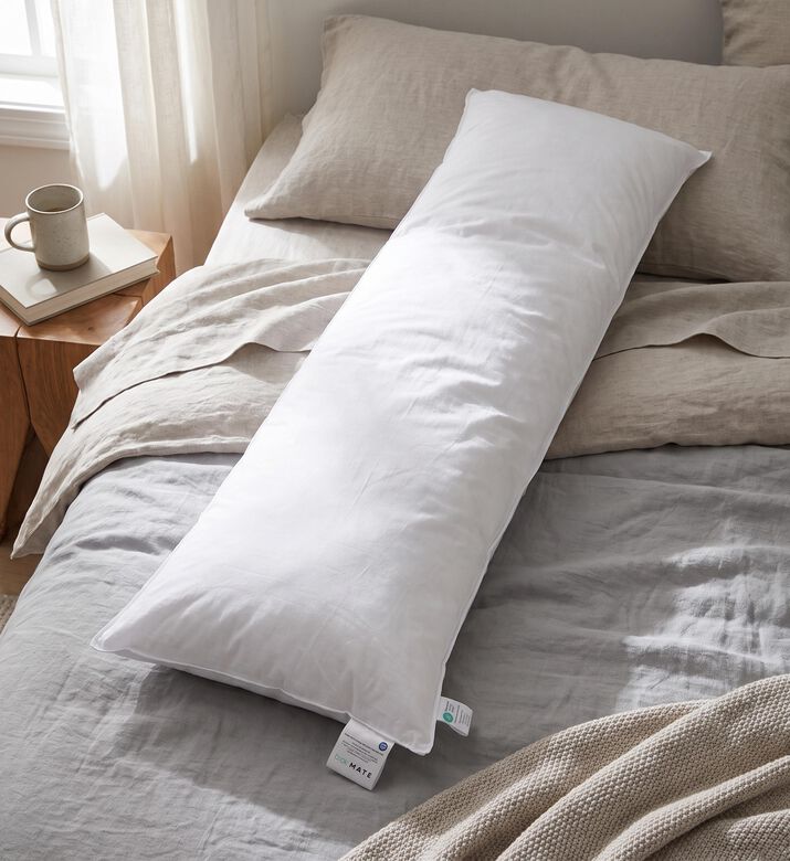 Suite702 Goose Feather Bedmate Pillow, White, 50x180-cm, Packshot View