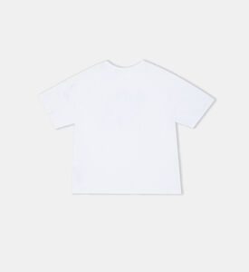 تيشيرت قطن بطبعة لوغو غرافيكية