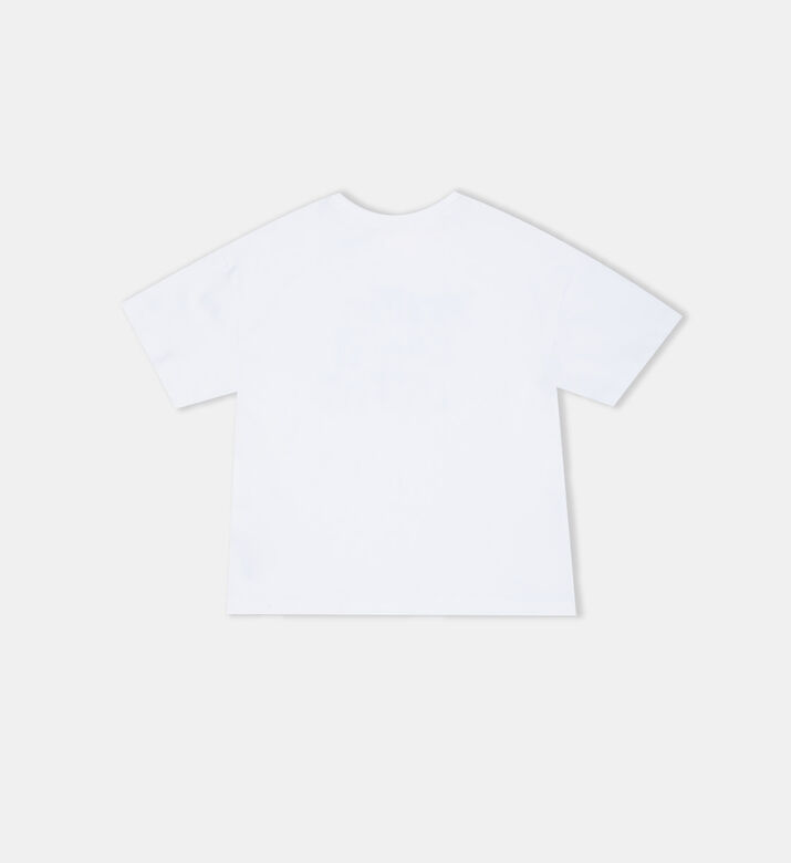 تيشيرت قطن بطبعة لوغو غرافيكية