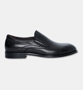 Roberto Fabiani Leather Elastic Side Slip-on Shoes, Black, Eu-45, Packshot View