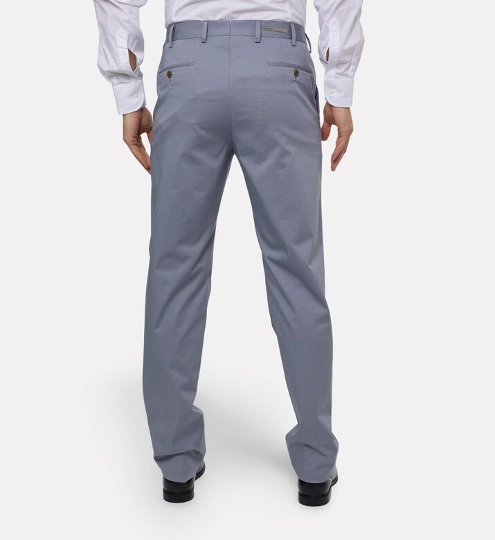 Corneliani Tailored Stretch Trousers, Blue, 54, Model View