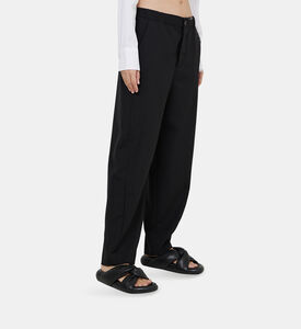 Logo-embroidered High-waist Pants