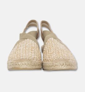 Toni Pons Terra-ra Textile Raffia Mid-wedge Closed-toe Espadrille, Beige, Eu-42, Packshot View