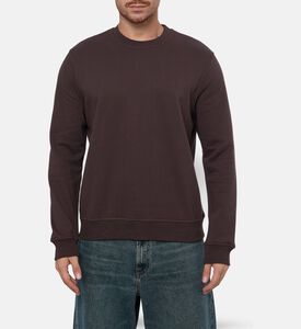 Samsoe Saotto Logo-embroidery Long-sleeve Sweatshirt, Model View