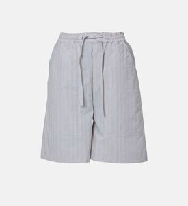 Emeric Striped Cotton Shorts