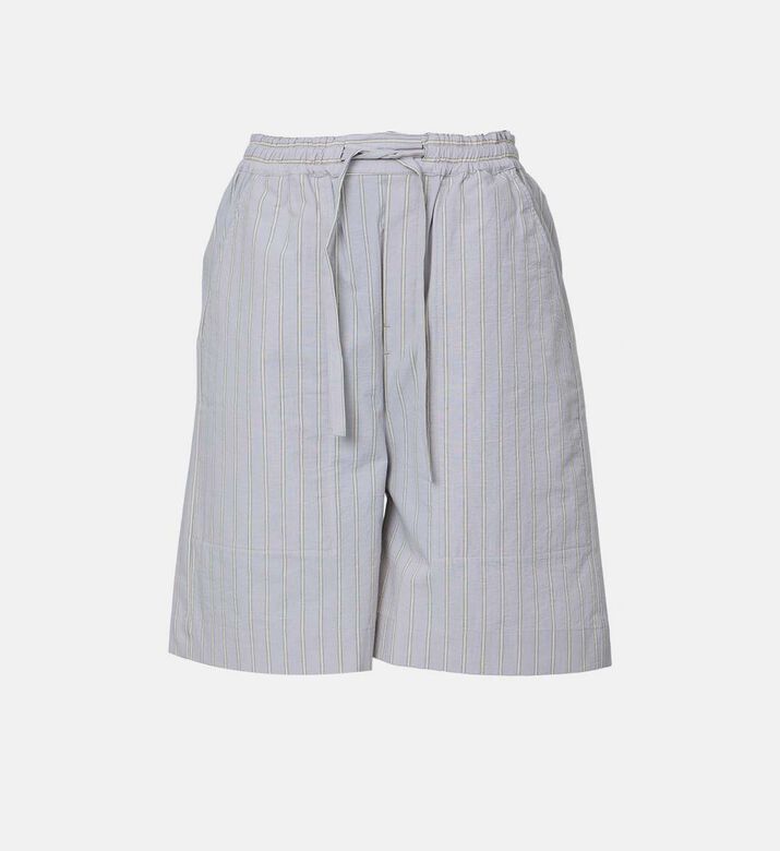 Emeric Striped Cotton Shorts