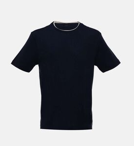 تيشيرت بياقة مستديرة بقصة عادية