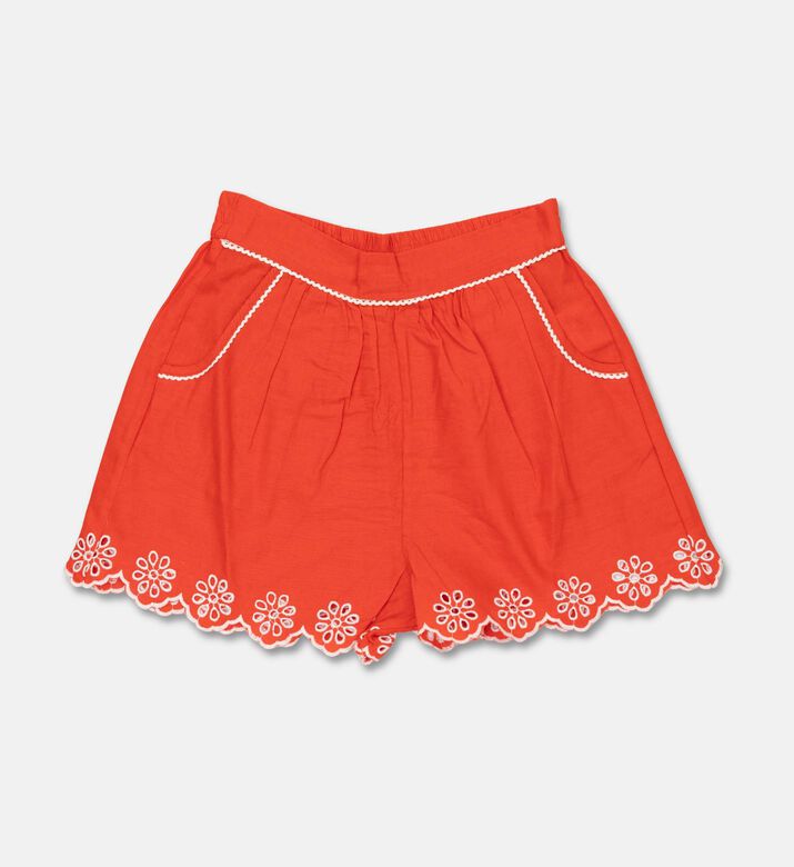 Stella McCartney Embroidered Linen Cotton Shorts, Packshot View