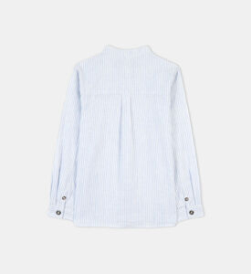Boy Striped Linen Cotton Shirt